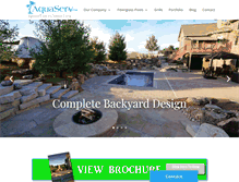 Tablet Screenshot of poolsbyaquaserv.com